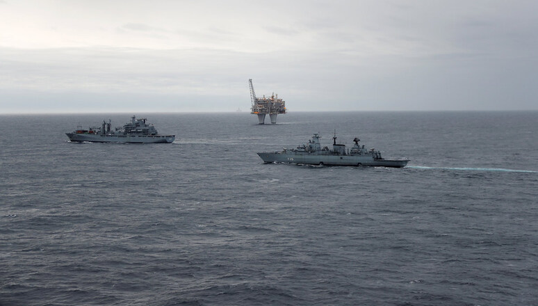 Bundeswehr ships patrol the Baltic Sea